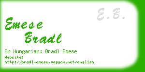 emese bradl business card